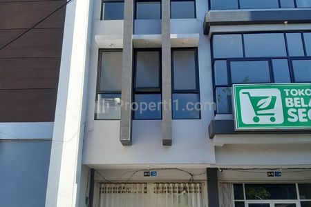 Dijual Ruko Baru Raya Satelit Utara - Sukomanunggal Surabaya Barat - Ruko Baru Modern 3 Lantai Komersial Area Hadap Nol Jalan Raya