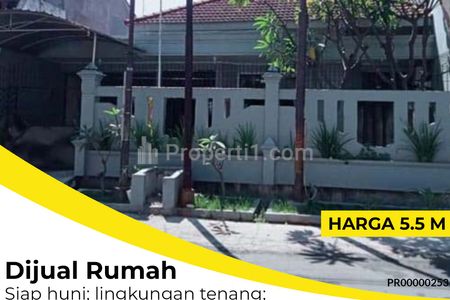 Rumah Dijual di Dharmahusada Indah Mulyorejo Surabaya Timur Siap Huni