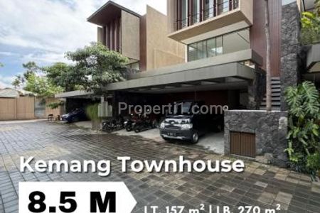 Jual Townhouse Kemang Jakarta Selatan Tipe 4+1 Kamar Tidur Unfurnish