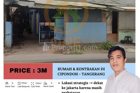 Dijual Rumah & Kontrakan di Cipondoh, Tangerang