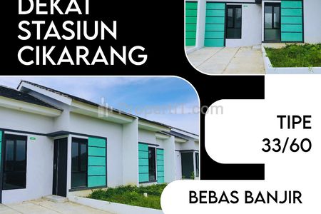 Dijual Rumah Subsidi Murah, Take Over Kredit, Gratis Notaris, Dekat Stasiun CIKARANG Bekasi
