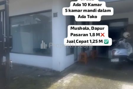 Dijual Murah Kos-Kosan Area Lowokwaru Malang dengan Luas Tanah 228 m2