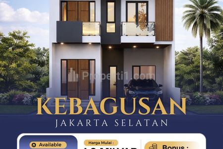 Dijual Rumah 2 Lantai Plus Rooftop di Kebagusan Jakarta Selatan