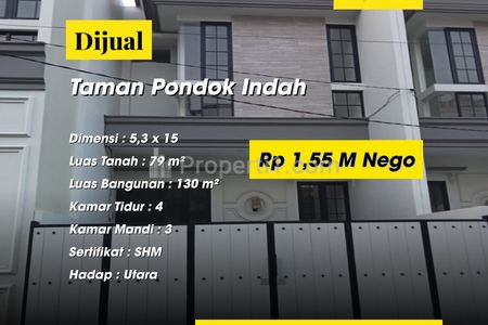 Dijual Rumah Baru Taman Pondok Indah Wiyung Surabaya Selatan