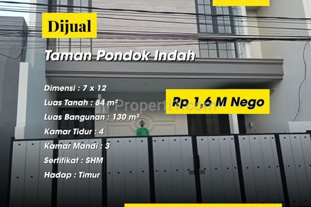 Dijual Rumah Baru Taman Pondok Indah Wiyung Surabaya Selatan