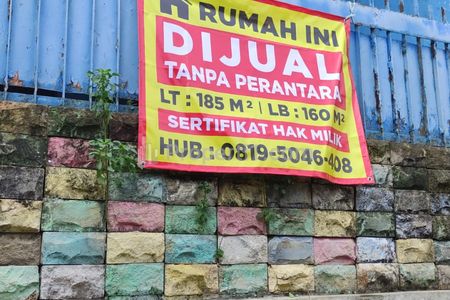 Rumah Dijual depan Stasiun Lenteng Agung, Jagakarsa, Jakarta Selatan