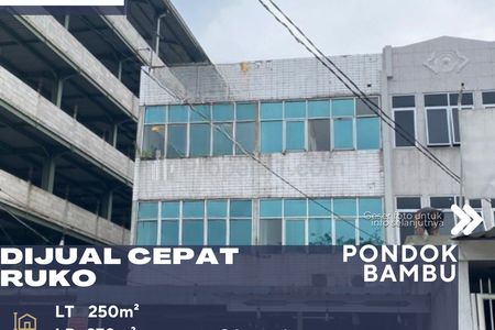 Dijual Ruko untuk Kantor dan Bisnis Lokasi Strategis di Pondok Bambu, Duren Sawit, Jakarta Timur