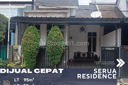 Dijual Rumah 1,5 Lantai Lokasi Perumahan Serua Residence Strategis di Sawangan Depok