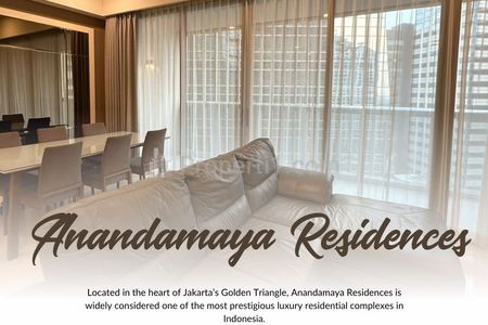 Disewakan Apartemen Anandamaya Residences 2+1 BR Furnished & Ready to Move In