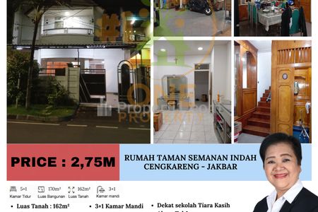 Dijual Rumah Taman Semanan Indah, Cengkareng - Jakarta Barat