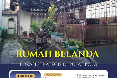Dijual Rumah Heritage Belanda Lokasi Strategis di Bandung