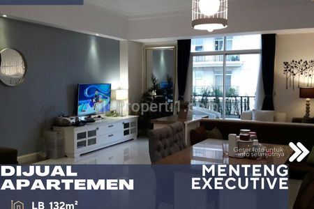 Dijual Apartemen Menteng Executive 2+1 BR Fully Furnished View Bagus Turun Harga