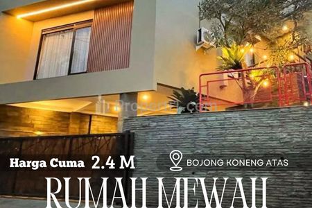 Dijual Rumah Mewah 3 Lantai Aestetik Siap Huni di Bojong Koneng Cikutra Bandung