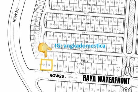 Jual Tanah Kavling Waterfront Citraland Surabaya - Row Jalan 25 Meter