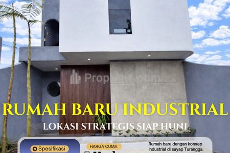 Jual Rumah Baru Industrial Siap Huni di Sayap Turangga Bandung
