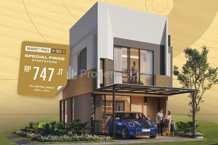 Dijual Rumah Baru Jalan Raya Legok Park Serpong Tangerang - Wonder Collection Type Gold Beverly Livin