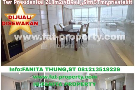 Jual / Sewa Murah! Apartemen Mewah ST. MORITZ Tower Presidential Puri Indah Jakarta Barat - 4BR Full Furnished