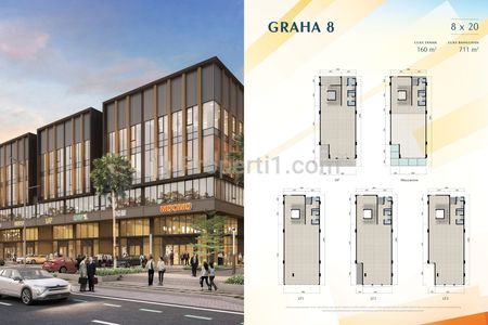 Dijual Ruko Baru Jalan Boulevard Utama Gading Serpong City Hub Commercial Ruko L5