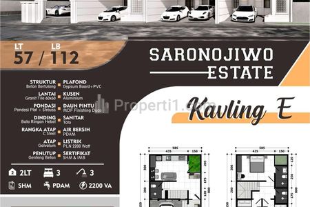Rumah Dijual Saronojiwo Tenggilis Mejoyo Surabaya Timur New Gress
