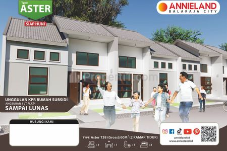 Dijual Rumah Murah Subsidi Lokasi di Cisoka, Tangerang - DP 4,5 Juta, Bisa Dicicil Siap Huni