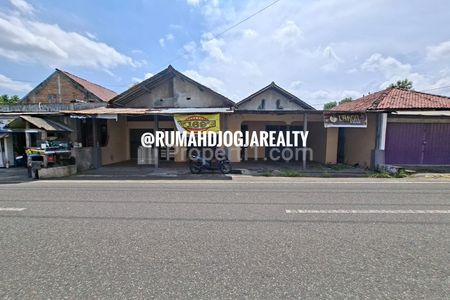 Jual Tanah Murah Strategis Bonus Bangunan Pinggir Jalan Sidokarto Godean Km 7,5 Sleman Yogyakarta