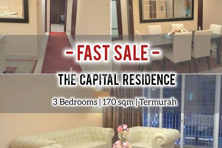 Jual Cepat Apartemen Capital Residence 3+1 BR 170sqm Furnished & siap Huni, Direct Owner