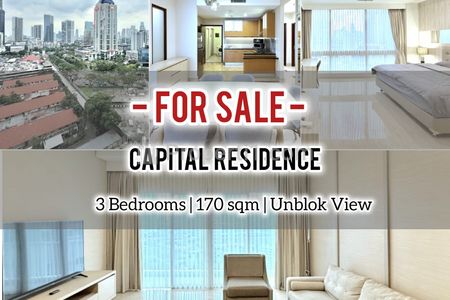 Jual Apartemen Capital Residence SCBD 3+1 BR 170Sqm Furnished& Very Well Maintained, Direct Owner 