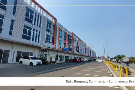 Jual/Sewa Ruko Siap Pakai Lokasi Strategis 3 Lantai di Burgundy Summarecon Bekasi