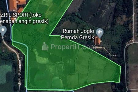 Jual Tanah 4,9 Hektar di Kebomas Gresik Jatim - Jalan Dr. Wahidin Sudirohusodo Komersial Area Depan Icon Mall Gresik Cocok Dibangun Apartemen & Hotel