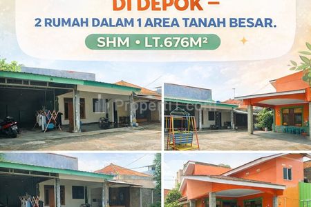 Dijual Cepat 2 Rumah SHM, Luas Tanah 676m2 Lokasi Strategis di Beji, Pusat Kota Depok