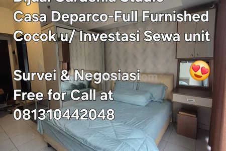 Dijual Apartemen Fully Furnished Tipe Studio di Casa de Parco Tower Gardenia