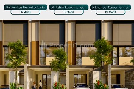 Dijual Rumah Modern Minimalis READY UNIT 20 Juta All In dan Voucher Furnish untuk Keluarga Jakarta Timur