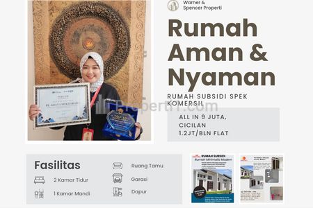 Dijual Rumah Cluster Subsidi Dekat Bandara Soetta di Megu Cisoka Tangerang