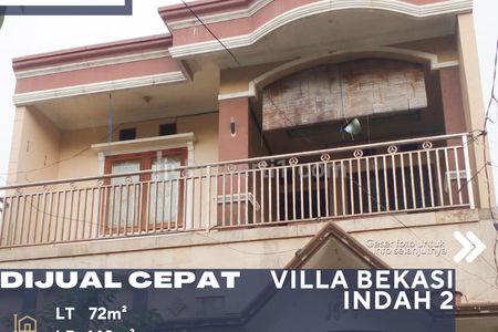 Dijual Cepat Rumah Dalam Perumahan Villa Bekasi Indah 2 di Tambun Bekasi