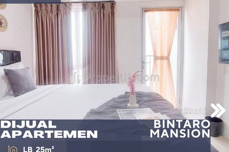 Dijual BU Apartemen Bintaro Mansion Studio Type Full Furnished