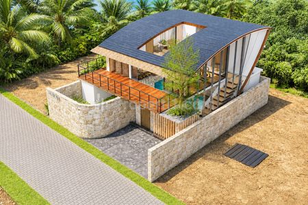 Jual Villa Eksklusif 2 Lantai Desain Modern Tropis Kontemporer Type 4BR Dengan Private Pool, View Laut di Kawasan Lubuk Baja Batam