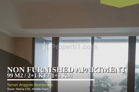 Dijual Apartemen Taman Anggrek Residences 99m² 2+1KT Furnished - Nego Sampai Jadi!