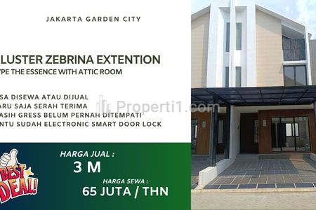 Rumah Dijual diJakarta Garden City Cluster Zebrina Extention - Type The Essence, Jakarta Timur