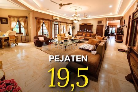Dijual Rumah Mewah di Area Pejaten Jakarta Selatan dengan Luas Tanah yang Besar, Lokasi Strategis, Nyaman dan Tenang, Dijual Harga NJOP