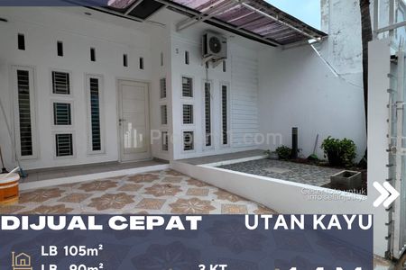 Dijual Rumah Siap Huni Lokasi Strategis di Utan Kayu Jakarta Timur