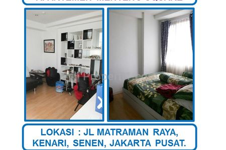 Jual Cepat Harga Spesial Apartemen Menteng Square 2 BR Full Furnished di Senen, Jakarta Pusat