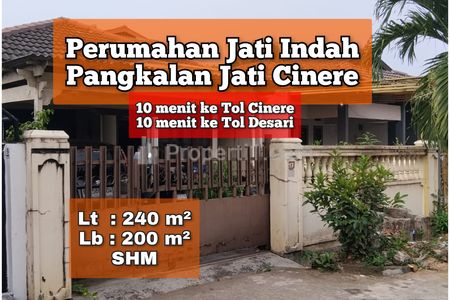 Jual Cepat Rumah di Perumahan Jati Indah, Pangkalan Jati, Cinere, Depok