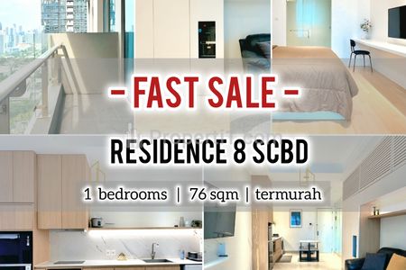 Jual Apartemen Residence 8 Senopati at SCBD, 1+1BR 76sqm Furnish, Renovated & Ready, Direct Owner - Yani Lim 