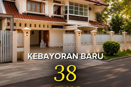 Dijual Rumah Tinggal 2 Lantai di Kebayoran Baru – Jakarta Selatan