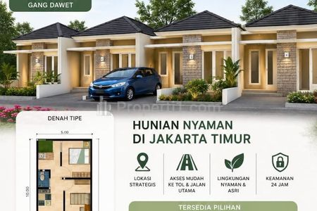 Dijual Rumah Modern 1 Lantai di Kalisari, Pasar Rebo, Jakarta Timur