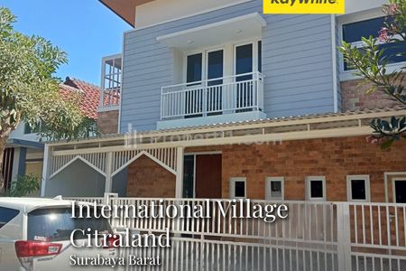 Dijual Rumah Baru Minimalis 2 Lantai di International Village Citraland Lakarsantri Surabaya Barat