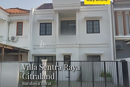 Dijual Rumah Baru Villa Sentra Raya Citraland Lakarsantri Surabaya Barat