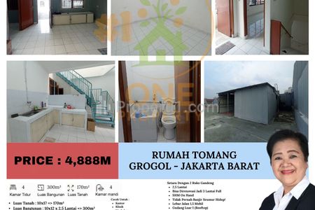 Dijual Rumah Strategis di Tomang, Grogol - Jakarta Barat