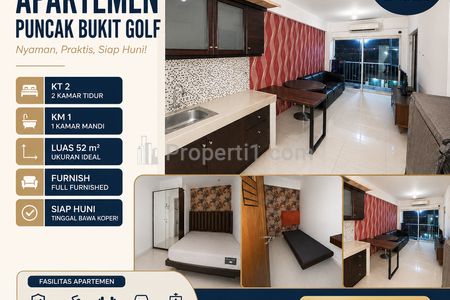 Disewakan 2BR Furnish Apartemen Puncak Bukit Golf Surabaya