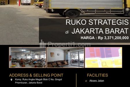 Jual Ruko Cocok Buka Usaha Lokasi di Grogol Petamburan Jakarta Barat